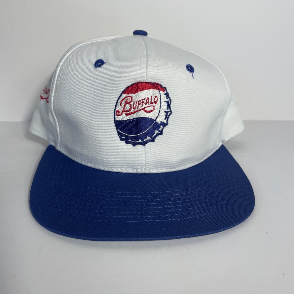 VINTAGE Pepsi Cola Buffalo NY‎ Hat KP Headgear Snap Back 100% Cotton Perfect